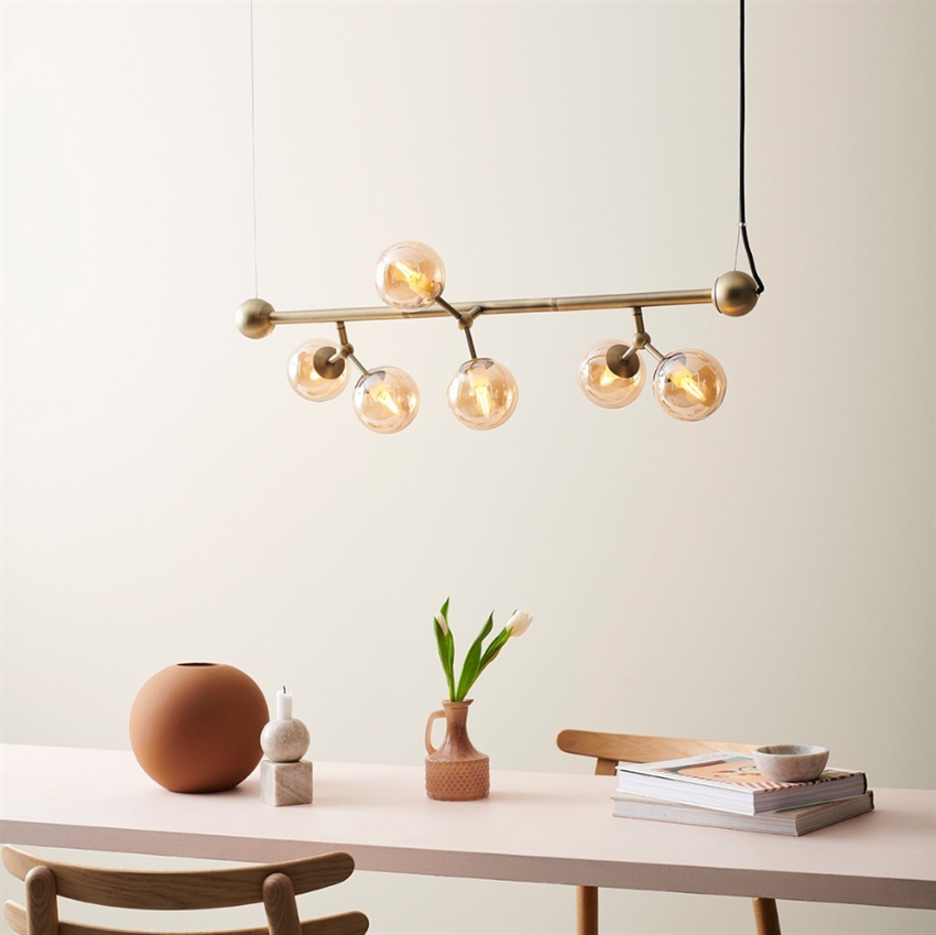Halo Design - Nordlys langbordspendel - Amber | Møbelsalg.dk