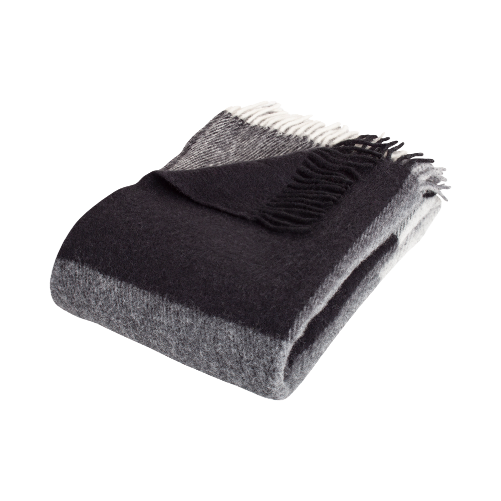 Arctic CHECK Black uldplaid