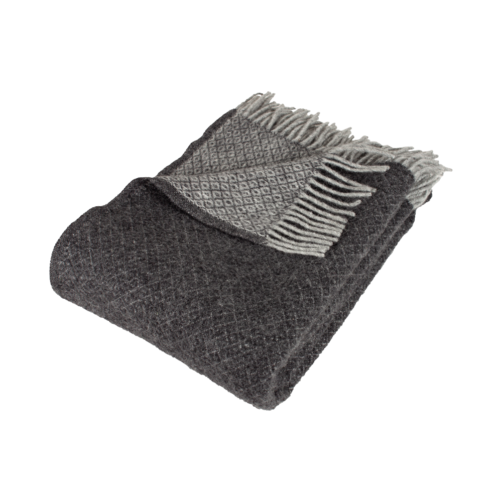 Arctic THYRA Grey uldplaid