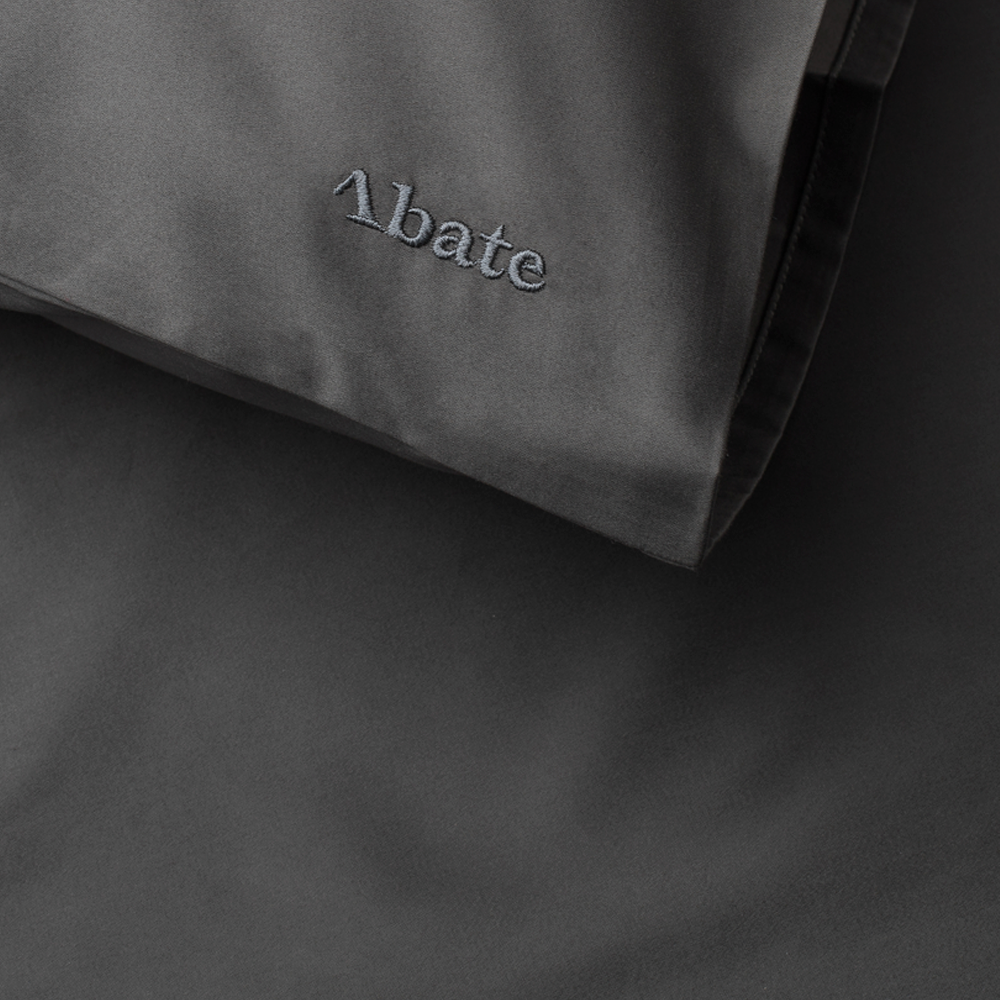 Abate SENGESÆT i Egyptisk bomuld - Mørkegrå - 140x220 cm