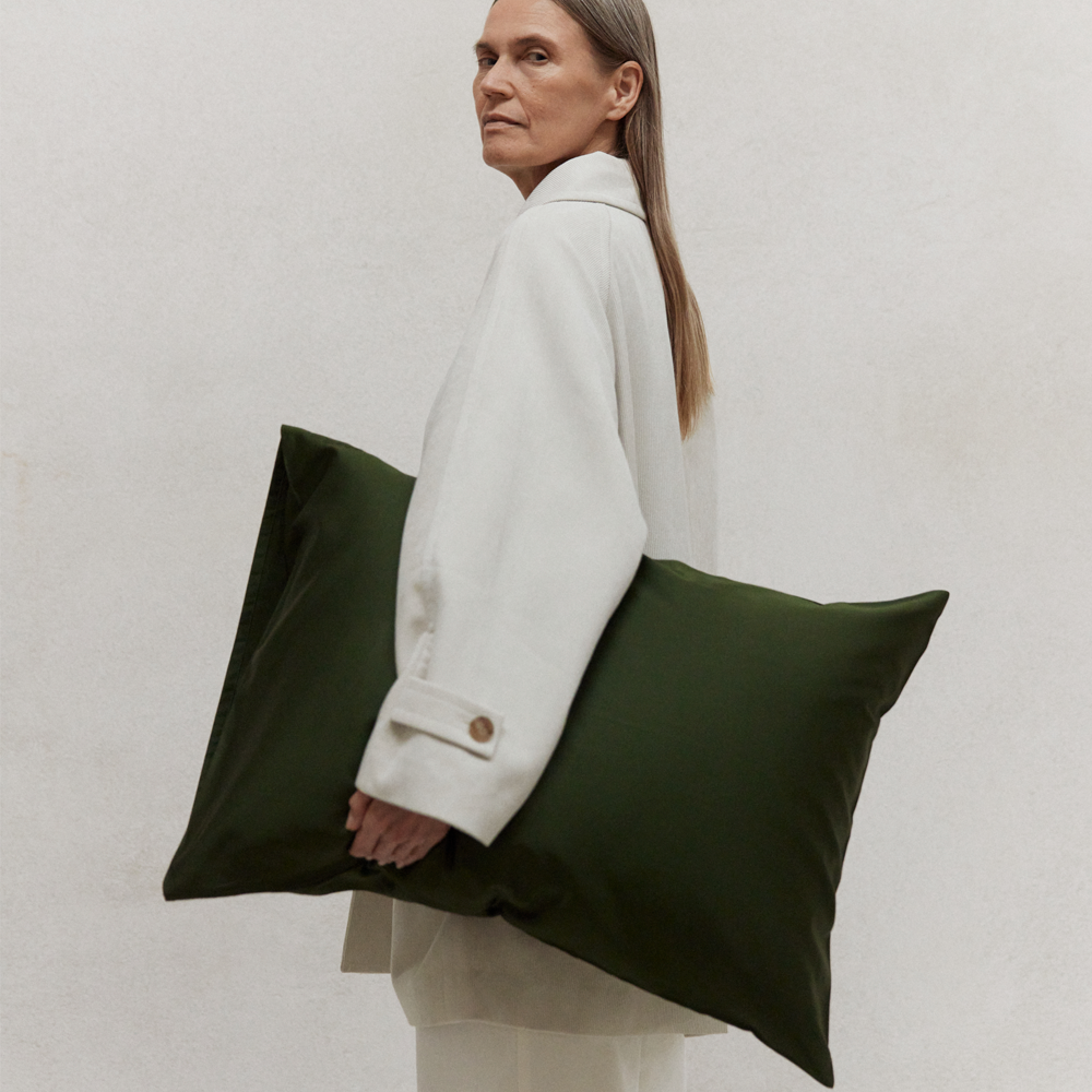 Abate SENGESÆT i Egyptisk bomuld - Grøn - 240x220 cm