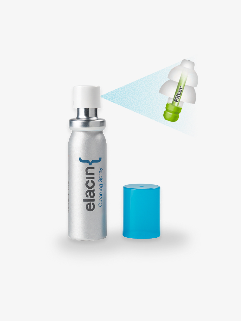 Rensespray til ørepropper